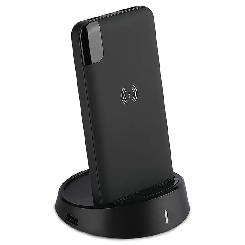 V-Tac POWER BANK 8000MAH INCARCARE WIRELESS MODEL STAND - NEGRU