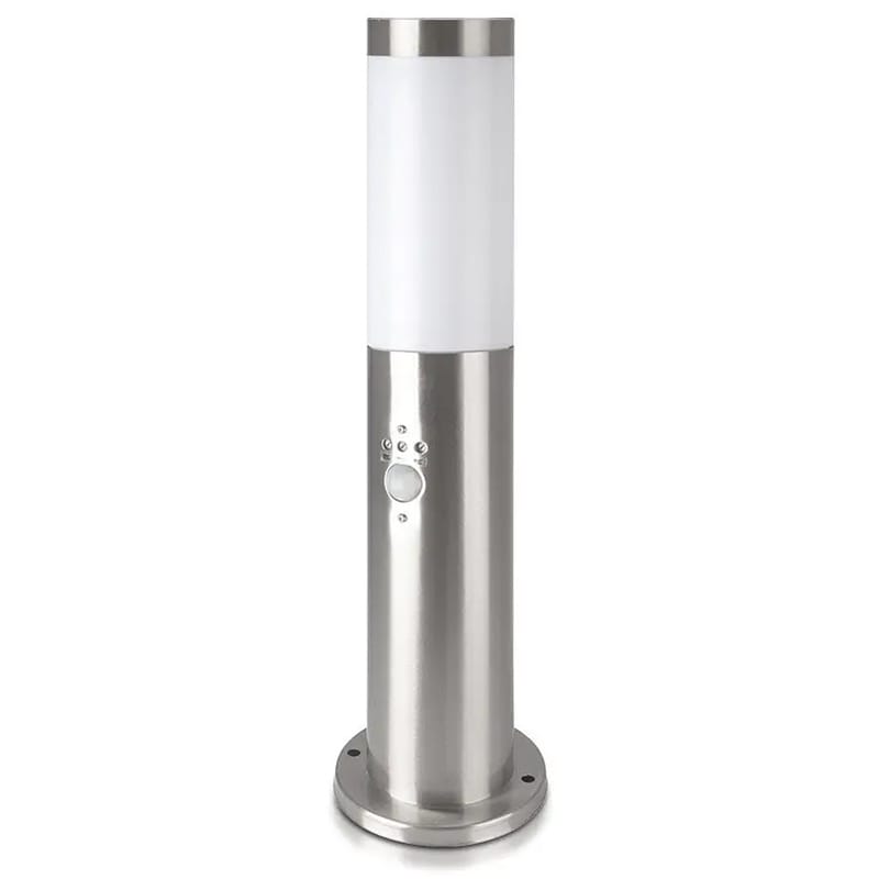 V-Tac STALP ILUMINAT CU SENZOR SOCLU E27 - NICHEL
