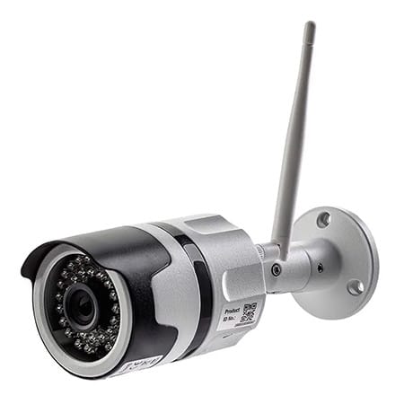 V-Tac Cameră de supraveghere IP Bullet V-Tac Wi‑Fi 3MP, IP65, lentilă 3,6 mm, vedere nocturnă 10 m, audio bidirecțional, H.265