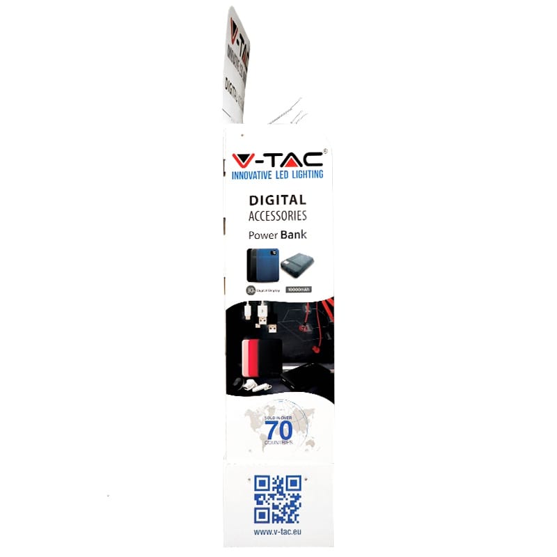 V-Tac STAND CARTON CU 15 CARLIGE METALICE