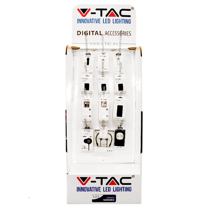 V-Tac STAND CARTON CU 15 CARLIGE METALICE