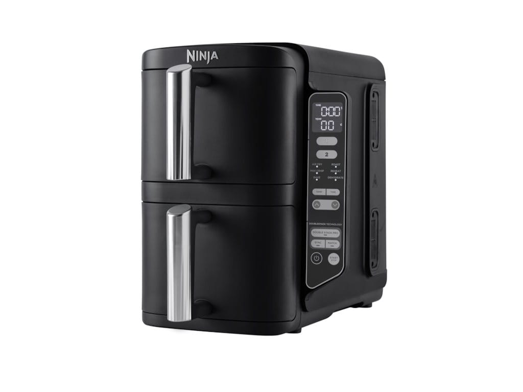 NINJA Friteuza dubla cu aer cald Ninja Double Stack 7.6L2470W, negru