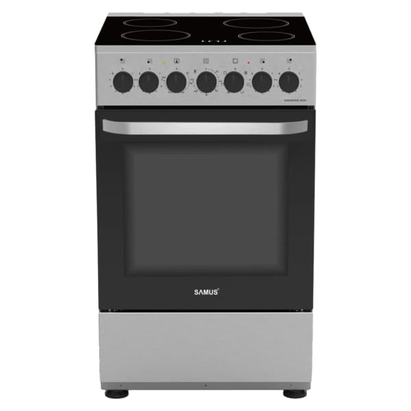 Samus Aragaz Aragaz Samus SM668VME INOX | 60cm, 4 Arzatoare Gaz, Cuptor Electric, 60x60x85cm