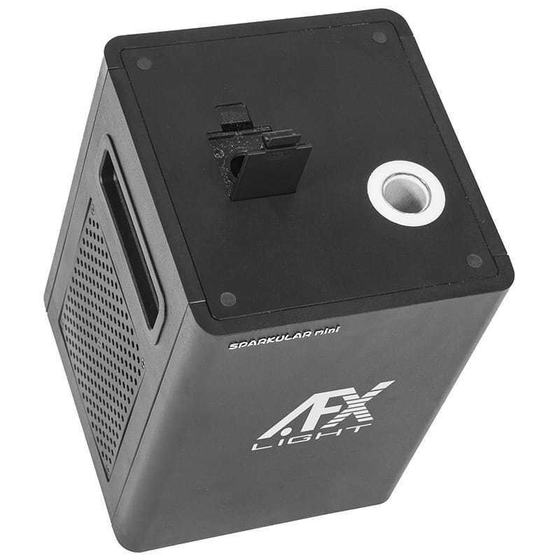 AFX Mașină Scântei Reci AFX cu Telecomandă și Control DMX, 300W, Fântână 3–6 m, Ecran LCD, Carcasă ABS Ignifugă