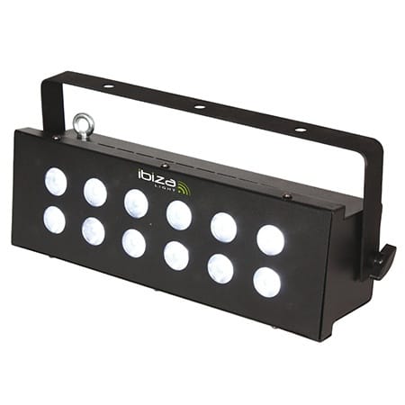 Ibiza Light Stroboscop UV Ibiza Light 12x3W cu DMX pentru efecte scenă și lumini disco