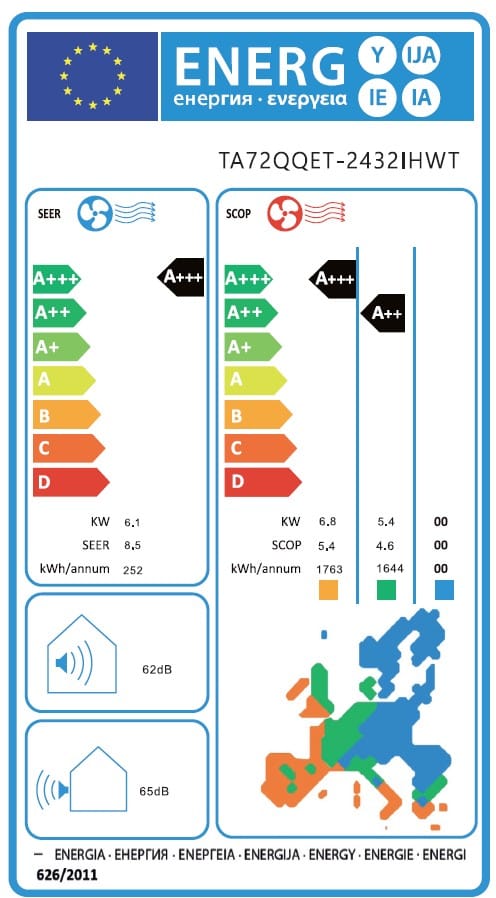 Tesla Aparat aer conditionat Aparat de aer conditionat Tesla Superior TA72QQET-2432IHWT, 24000 BTU, Clasa A+++/A++, Inverter, Incalzire, Turbo, I Feel, Functie Antifungica, Autocuratare, Timer, Filtru lavabil, Filtru cu densitatea, flux aer 3D, Incalzire unitate externa, R32,Wi-Fi