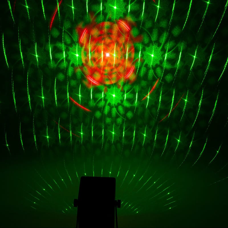 Ibiza Light Mini Laser Ibiza Light 160 mW cu Efect LED RGB 3W, baterie reîncărcabilă și telecomandă