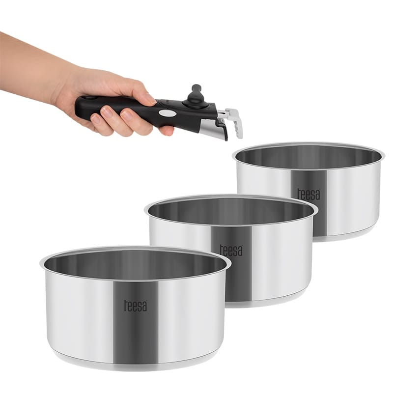 Teesa Set oale Set Oale Teesa TSA0148 | 3 Piese, Maner Detasabil, Cook Expert