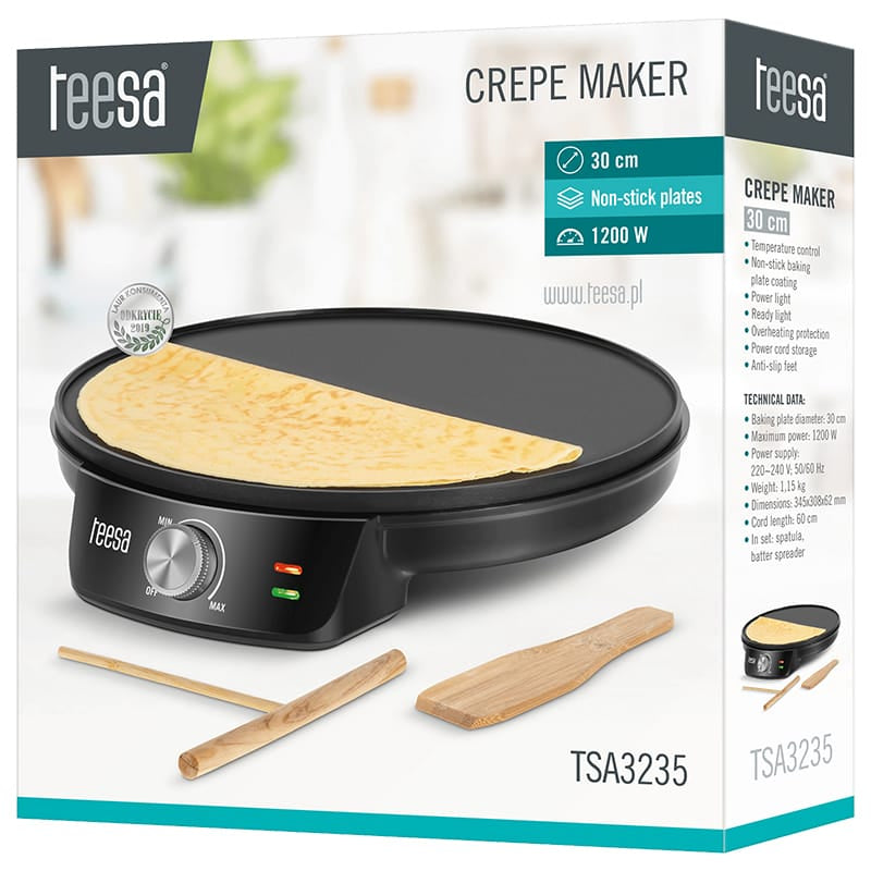 Teesa APARAT PENTRU PREPARAT CLATITE 30CM 1200W TEESA