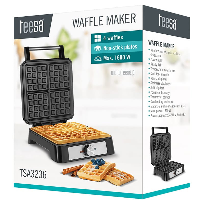 Teesa APARAT 4 WAFE 1600W INOX TEESA