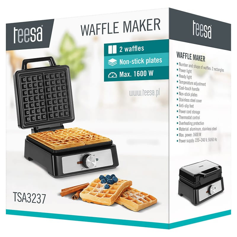 Teesa APARAT 2 WAFE 1600W INOX TEESA