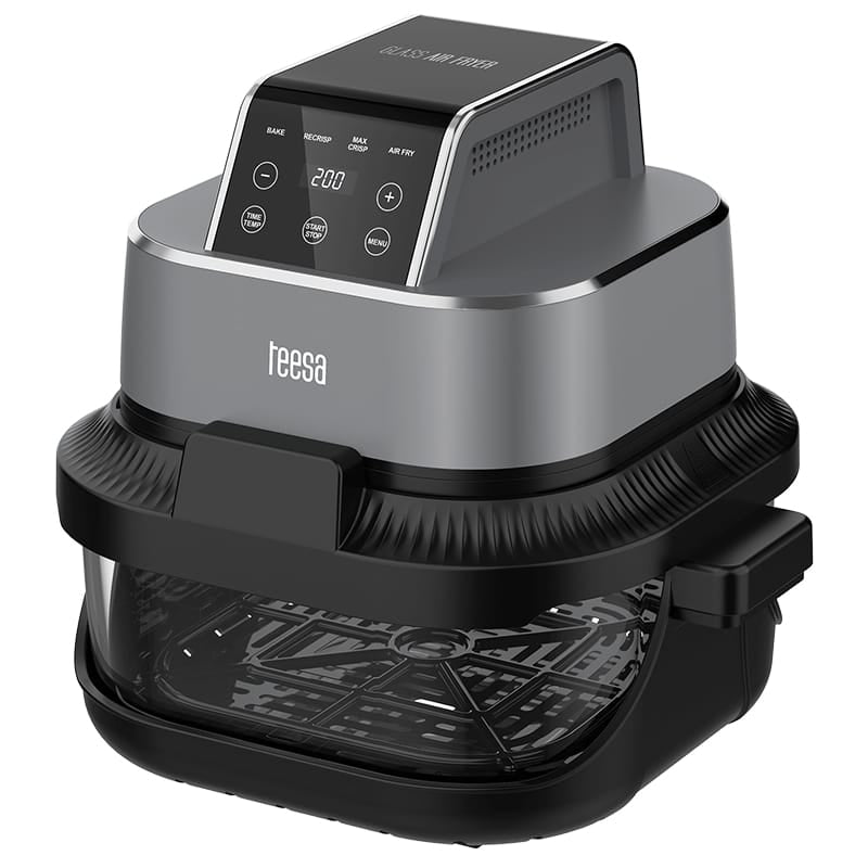Teesa Air Fryer Friteuza cu aer Teesa TSA8090 | 4L+1.5L, 1500W, Sticla