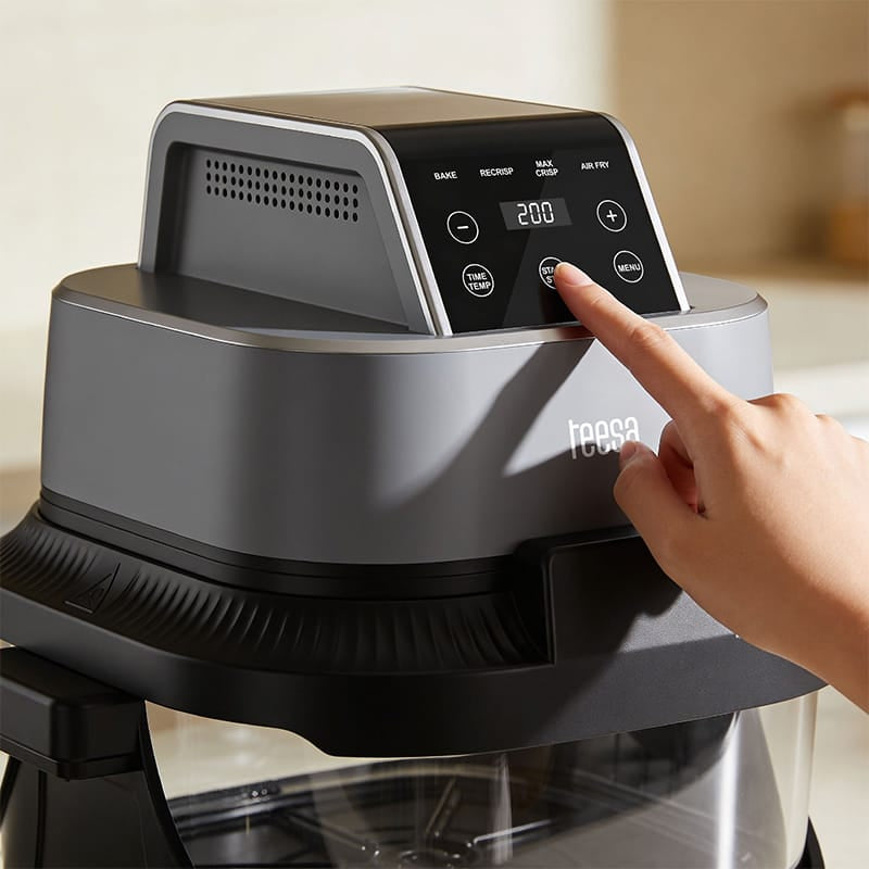 Teesa Air Fryer Friteuza cu aer Teesa TSA8090 | 4L+1.5L, 1500W, Sticla
