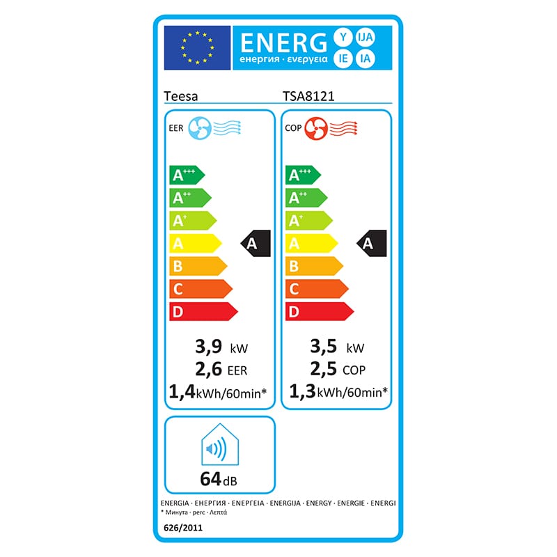 Teesa Aer conditionat portabil Aer Conditionat Portabil Teesa TSA8121 | 14000BTU, Wi-Fi, Tuya