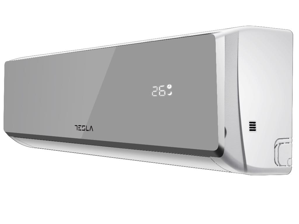 Tesla Aparat aer conditionat Aparat de aer conditionat Tesla Select Style TT34EX82SM-1232IAW, 12000 BTU, Clasa A++, Inverter, Incalzire, Turbo, I Feel, Functie Antifungica, Autocuratare, Timer, Filtru lavabil, Carcasa anti-rugina, R32, WiFi, Argintiu