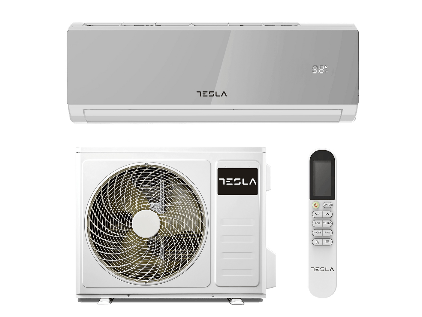 Tesla Aparat aer conditionat Aparat de aer conditionat Tesla Select Style TT34EX82SM-1232IAW, 12000 BTU, Clasa A++, Inverter, Incalzire, Turbo, I Feel, Functie Antifungica, Autocuratare, Timer, Filtru lavabil, Carcasa anti-rugina, R32, WiFi, Argintiu
