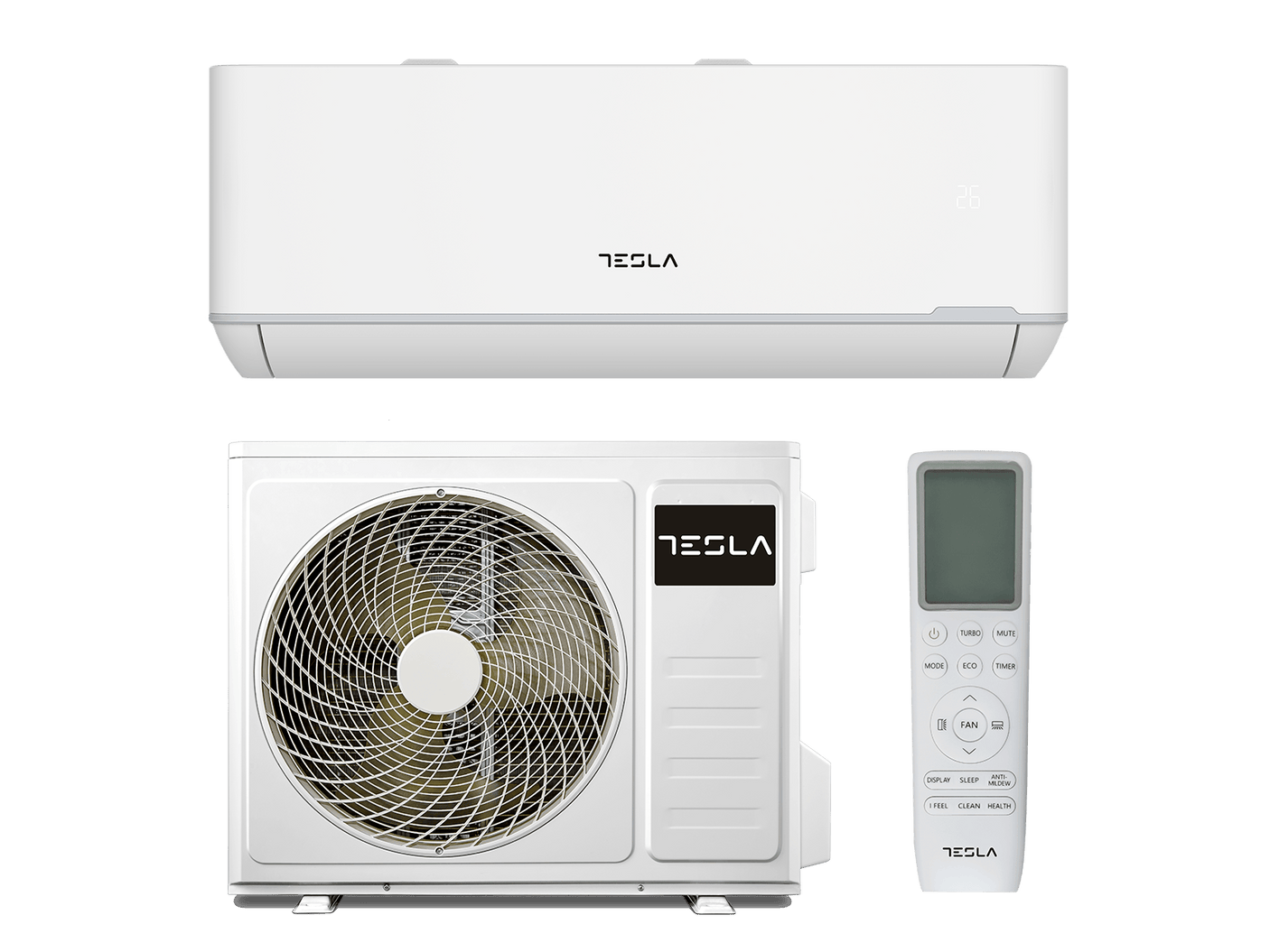 Tesla Aparat aer conditionat Aparat de aer conditionat Tesla Select TT34TP21-1232IAW, 12000 BTU, Clasa A++, Inverter, Incalzire, Turbo, I Feel, Functie Antifungica, Autocuratare, Timer, Filtru lavabil, Carcasa anti-rugina, R32, WiFi