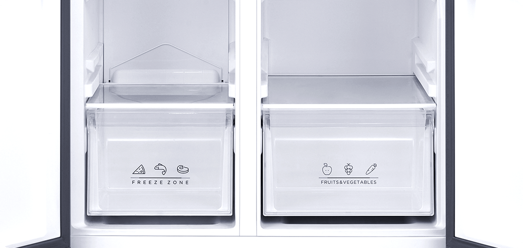 Tesla WG Side by side Frigider side-by-side Tesla RB4600FMXE, 460 l, Clasa E, Total No Frost, Motor Inverter, Display LED, H 177 cm, Inox 83.5x63.5x177.5cm