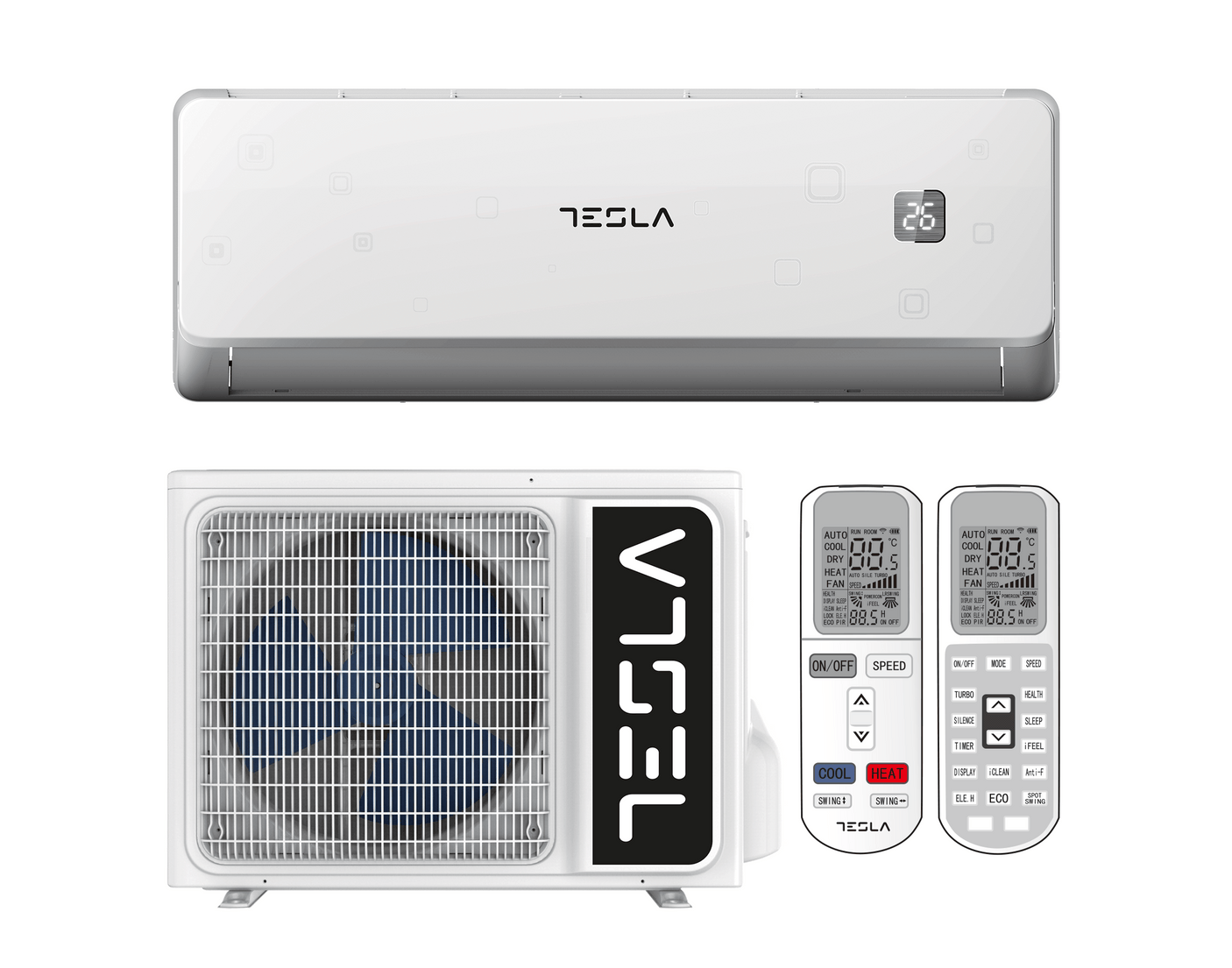 Tesla Aparat aer conditionat Aparat de aer conditionat Tesla Select TA53FFUL-1832IAW, 18000 BTU, Clasa A++, Inverter, Incalzire, Turbo, I Feel, Functie Antifungica, Autocuratare, Timer, Filtru lavabil, Carcasa anti-rugina, R32, WiFi
