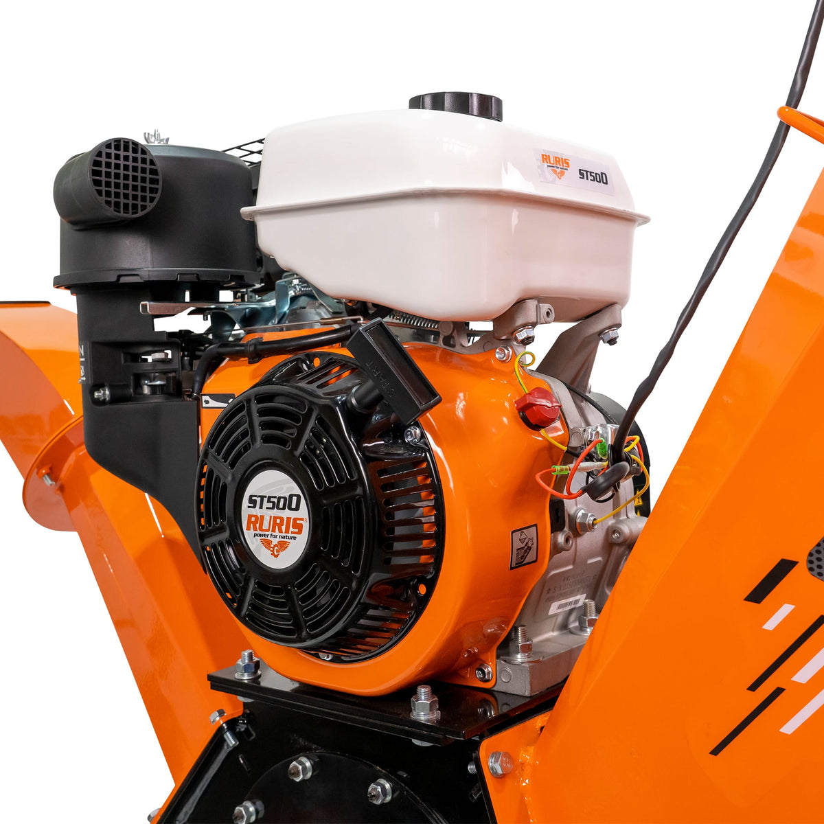 Ruris Tocator crengi Tocator de crengi si resturi vegetale RURIS ST500 | General Engine 192F/P, Capacitate cilindrica 459 cmc, 15 CP