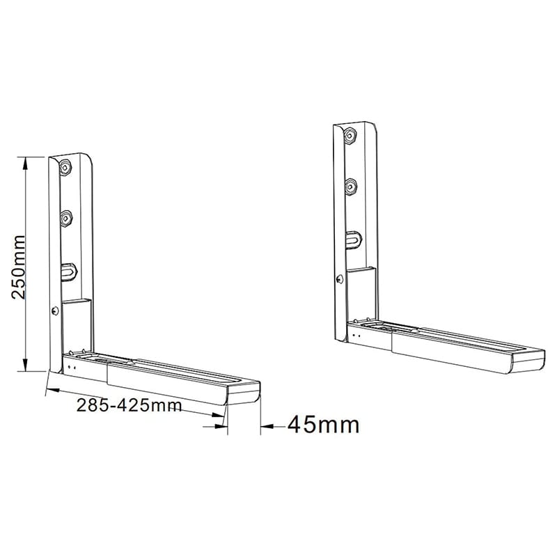 Cabletech SUPORT CUPTOR MICROUNDE MB2