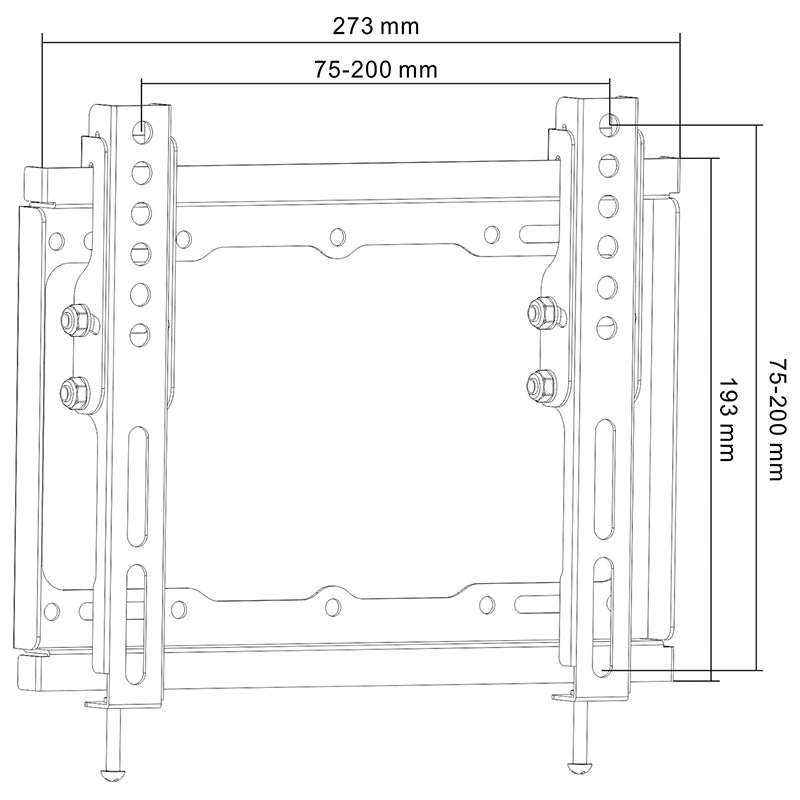 Cabletech SUPORT UNIVERSAL LED TV 13 inch-42 inch CU INCLINARE