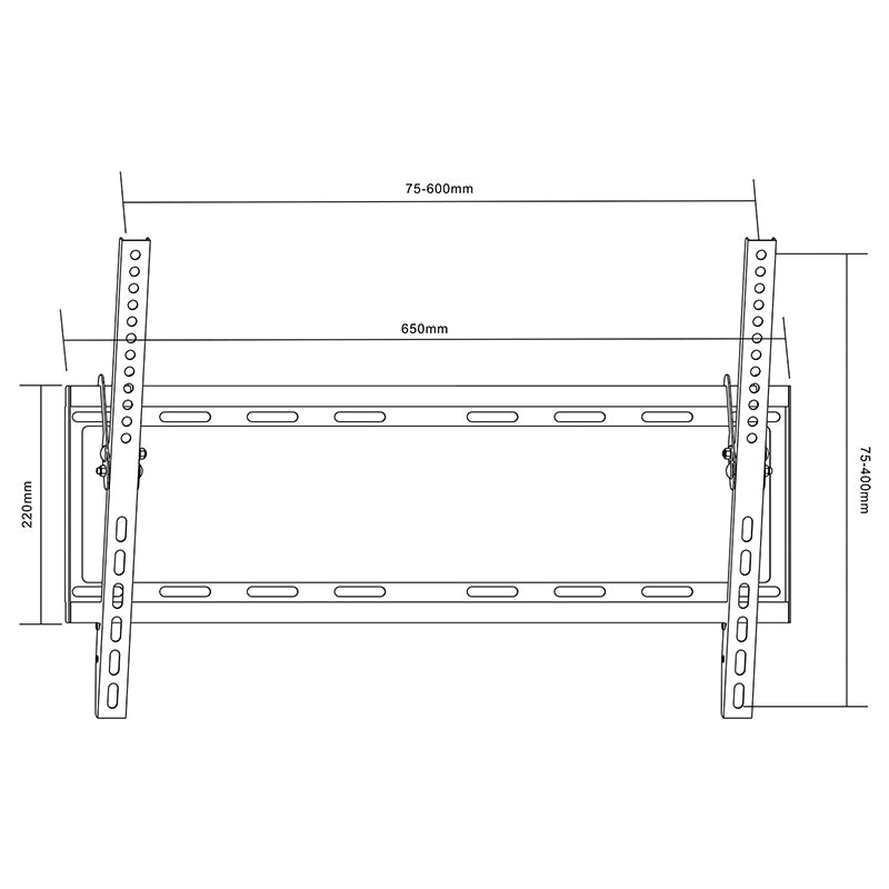 Cabletech SUPORT UNIVERSAL LED TV 37-70 CU INCLINARE