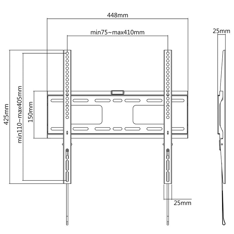 Cabletech SUPORT LED TV 32-55 INCH