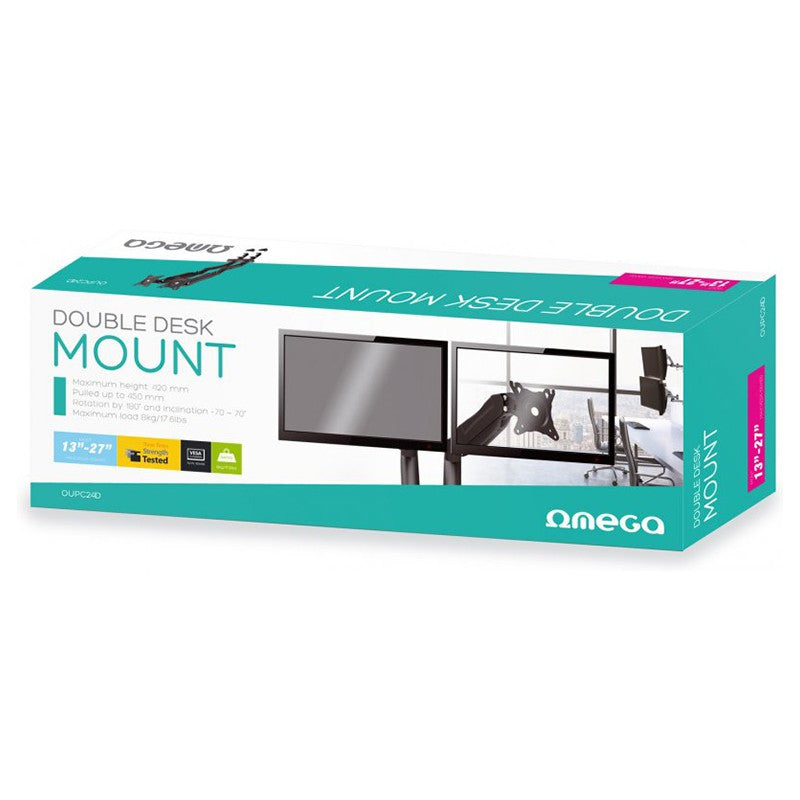 Omega SUPORT 2 MONITOARE VESA 100X100 13-27 INCH