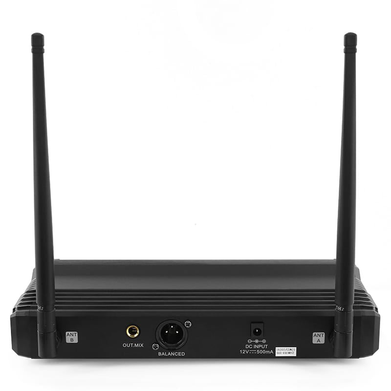 Mac Mah Set Microfon Wireless UHF Mac Mah W-UHF 100 M, Microfon de Mână + Receptor, 660–690 MHz, 2x16 Canale, 50–80 m