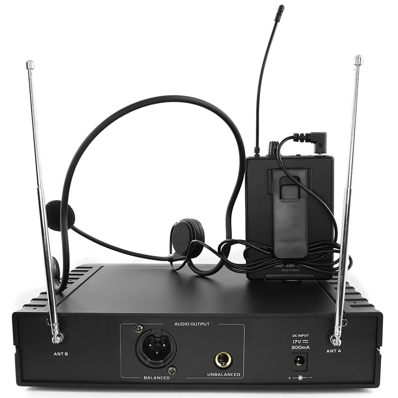 BoomTone DJ Set microfon wireless UHF BoomTone DJ UHF-10R + lavalieră/cască, 539,3 MHz, 1 canal, 50 m