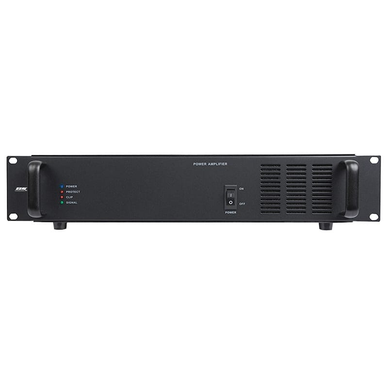 BST Amplificator Profesional BST 1 Canal 480W, 100V/70V/4-8 Ohm, 220V/24V DC, Racire cu Ventilator, 19” 2U