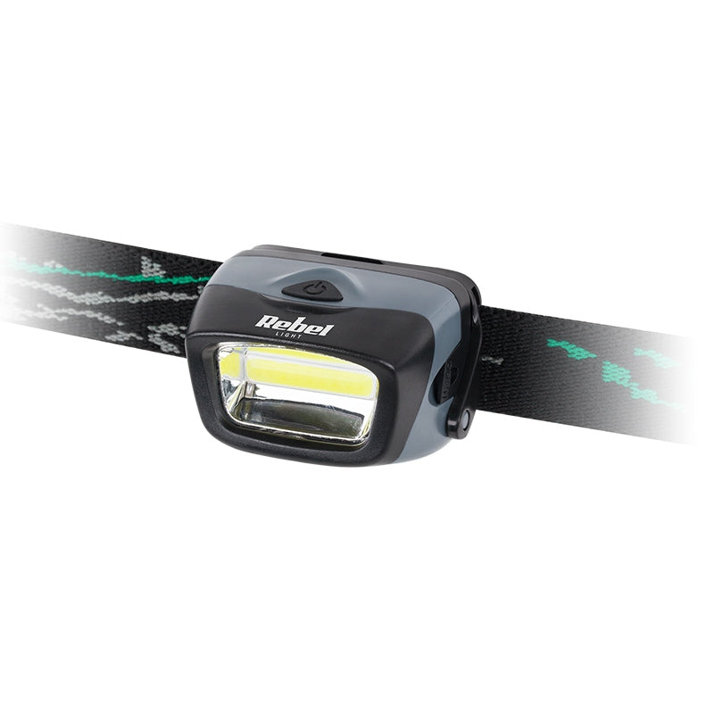 Rebel LANTERNA FRONTALA LED 3W COB 120LM REBEL