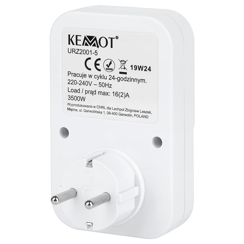 Lechpol TEMPORIZATOR MECANIC TS-WF1 PRIZA SCHUKO