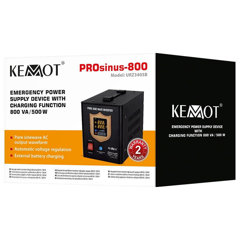 Kemot UPS centrale termice UPS Centrale Termice Kemot URZ3405B | Sinus Pur, 800VA, 500W, 12V