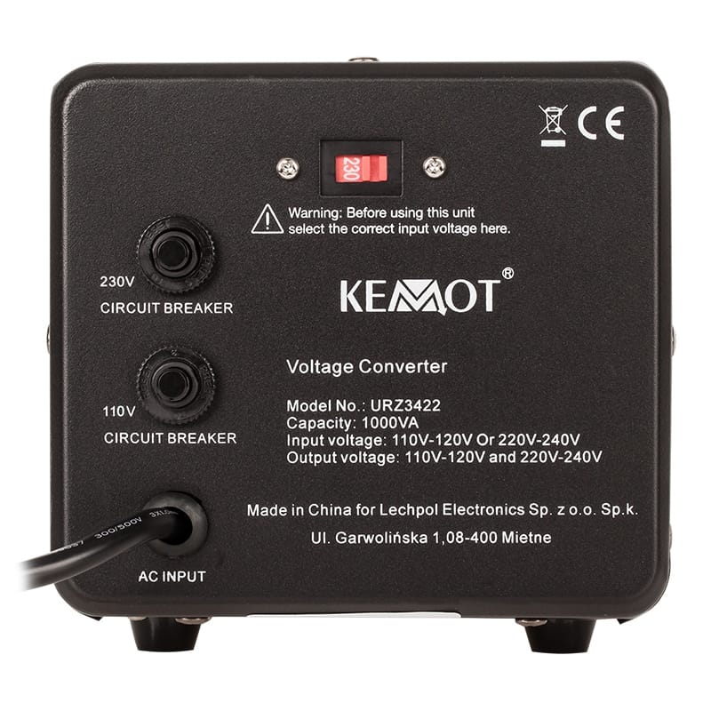 Kemot Convertor Convertor Tensiune Kemot URZ3422 | 800W, 1000VA, 12V-230V