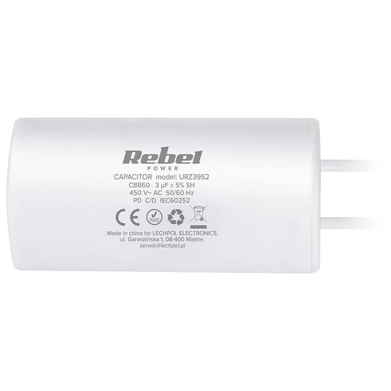Rebel CONDENSATOR MOTOR 3UF 450V REBEL