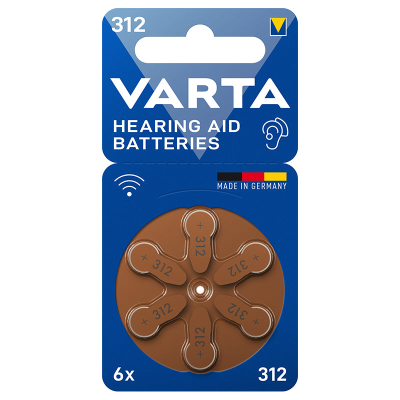 Varta BATERII AUDITIVE 312 BLISTER 6 VARTA
