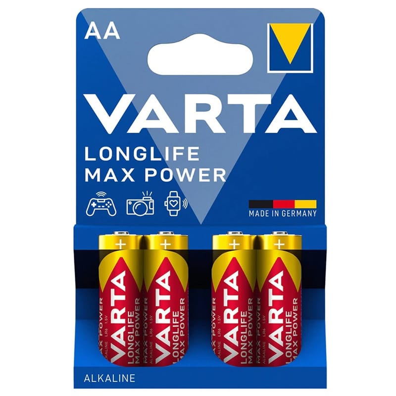 Varta BATERIE ALCALINA LR06 MAX POWER VARTA BLISTER 4 BUC