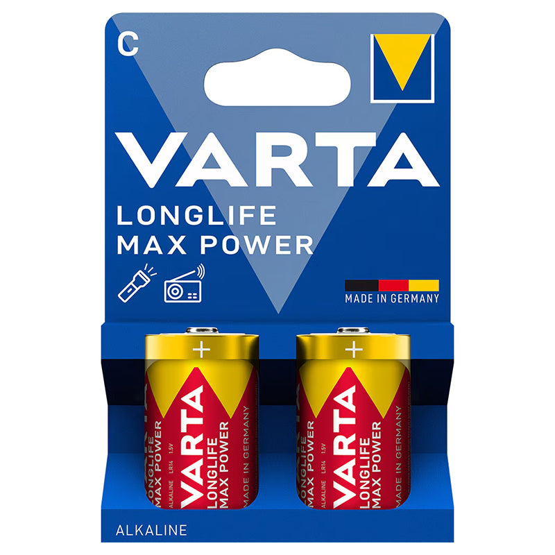 Varta BATERIE ALCALINA LR14 MAX POWER VARTA BLISTER 2 BUC