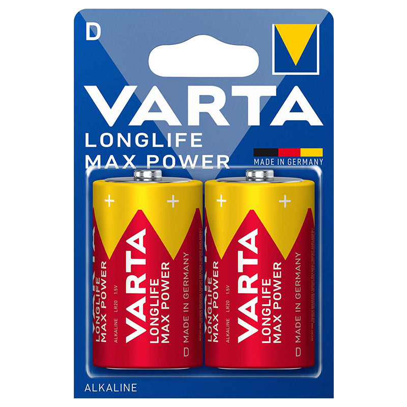 Varta BATERIE ALCALINA LR20 MAX POWER VARTA BLISTER 2 BUC