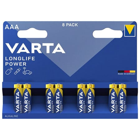 Varta BATERIE ALCALINA LONGLIFE POWER LR03 BLISTER 8 VARTA