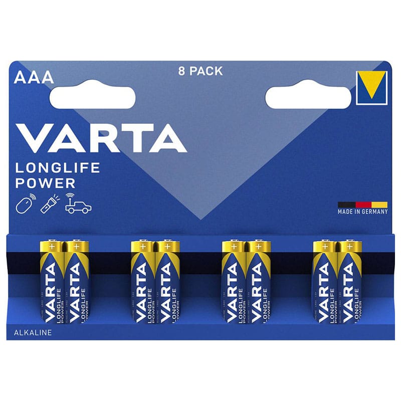 Varta BATERIE ALCALINA LONGLIFE POWER LR03 BLISTER 8 VARTA