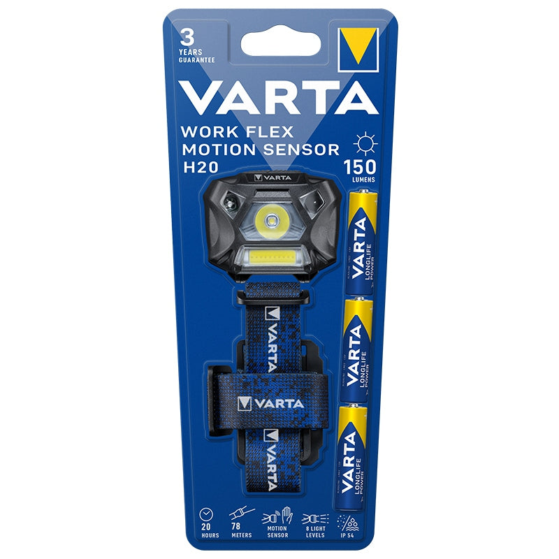 Varta LANTERNA LED 3W COB WORK FLEX MOTION SENSOR H20 VARTA