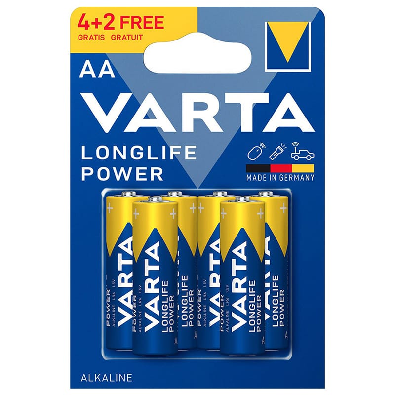 Varta BATERIE ALCALINA LONGLIFE POWER LR6 4+2 VARTA