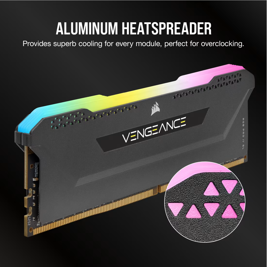 Corsair Memorie RAM Memorie RAM Corsair Vengeance RGB CMH32GX4M4E3200C16 | 32GB, DDR4, 3200MHz, RGB