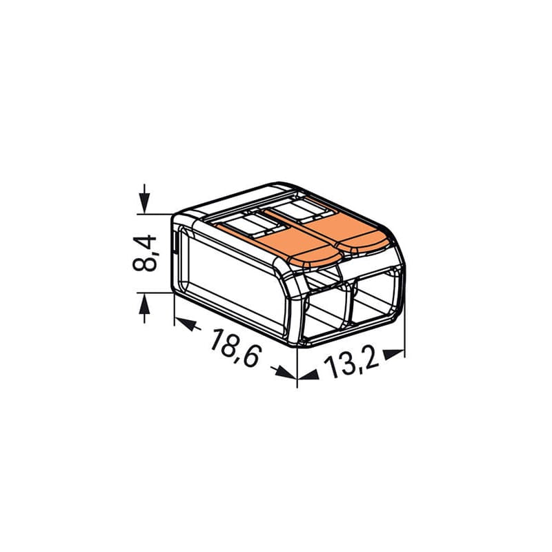 Lechpol CLEME WAGO SLIM MYF 2X4MM2 SET 100 BUC