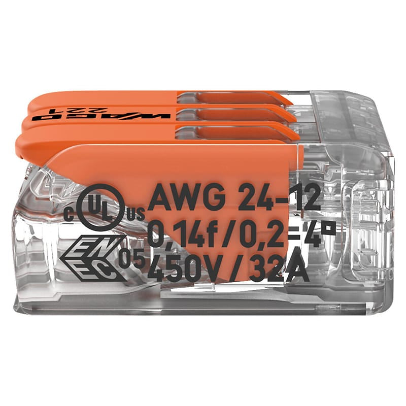 Lechpol CLEME WAGO SLIM MYF 3X4MM2 SET 12 BUC