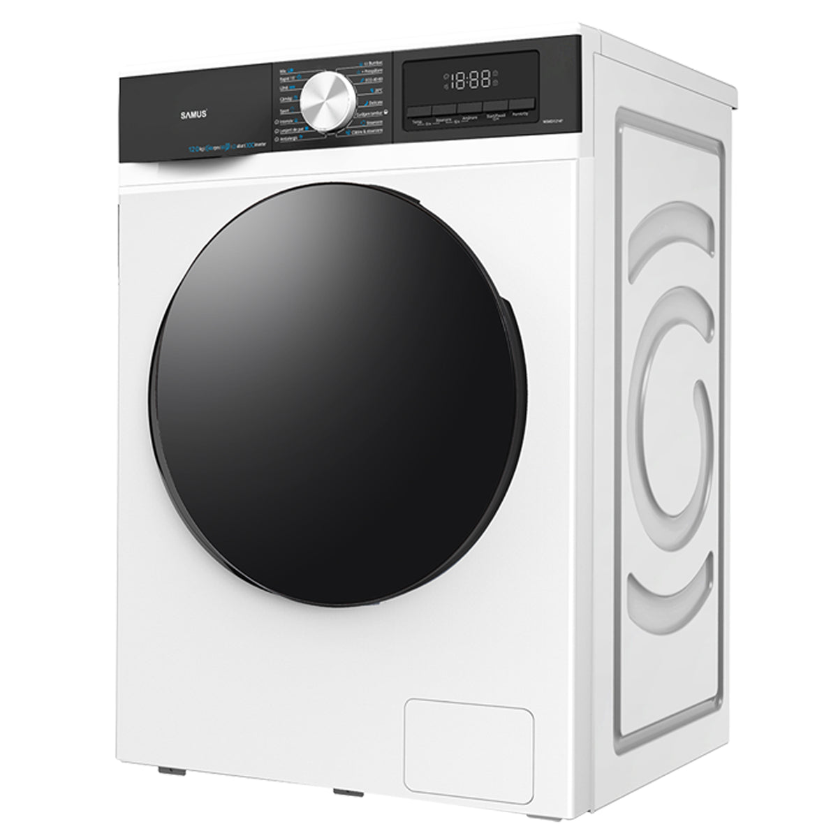 Masina Spalat Rufe Samus WSMDI12147 | 12kg, 1400RPM, Inverter, 59.5x65x85cm