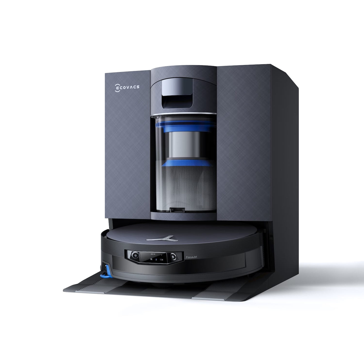 Ecovacs Aspirator robot Aspirator robot DEEBOT X12 OmniCyclone Ecovacs, putere aspirare 22000Pa + BLAST, OZMO Roller 3.0, FocusJet Stain Spray System, TruEdge 3.0, AIVI 3D 4.0, Adaptive 4Wheel Climbing System, control aplicatie, incarcare 2.25h, baterie Li-Ion 4000mAh